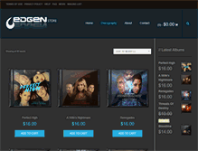 Tablet Screenshot of edgenstore.com